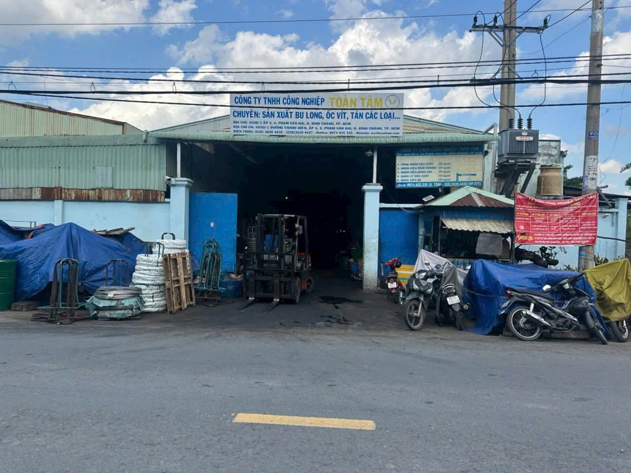 Nhà xưởng mặt tiền Thanh Niên, xã Phạm Văn Hai, Bình Chánh dt 1400m2 giá 18 tỷ