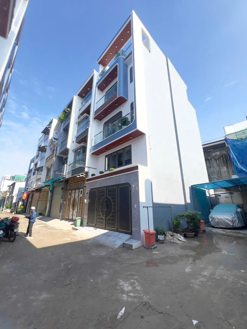 Nhà đồng bộ hẻm Bình Thành, KDC Vĩnh Lộc dt 75,6m2 3 lầu 5pn 6wc giá 7,5 tỷ