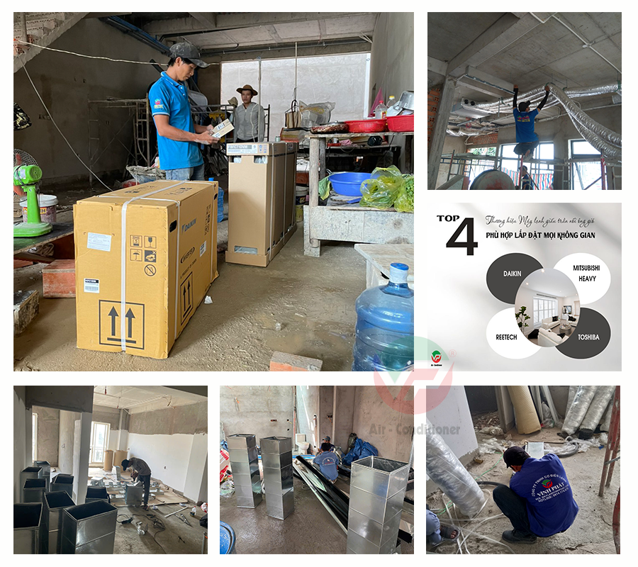 Điều hòa giấu trần/Các kiểu miệng gió Điều hòa giấu trần/Cách chọn kích thước miệng gió chuẩn