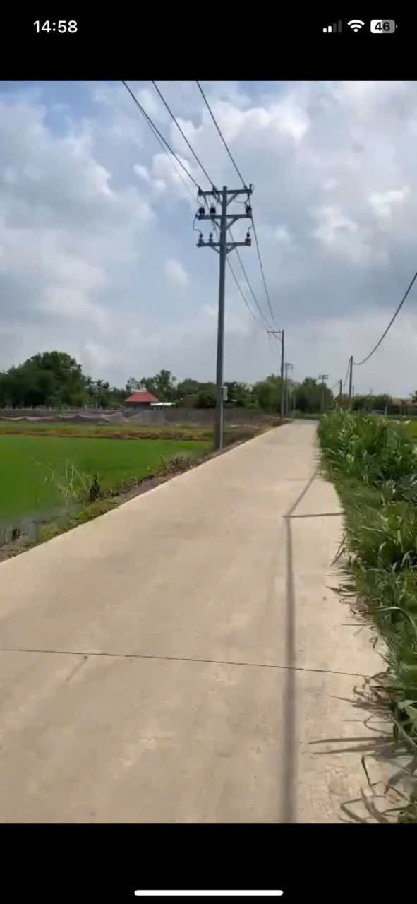 Bán đất đường beton, có điện 3 pha xã An Ninh Tây tổng dt 3700m2 ( 483m2 thổ) giá 2,8 tỷ