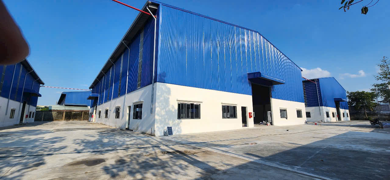 Nhà xưởng cho thuê ở xã Đức Hòa Hạ, Đức Hòa, dtxd 4465m2 giá 450tr/ tháng 