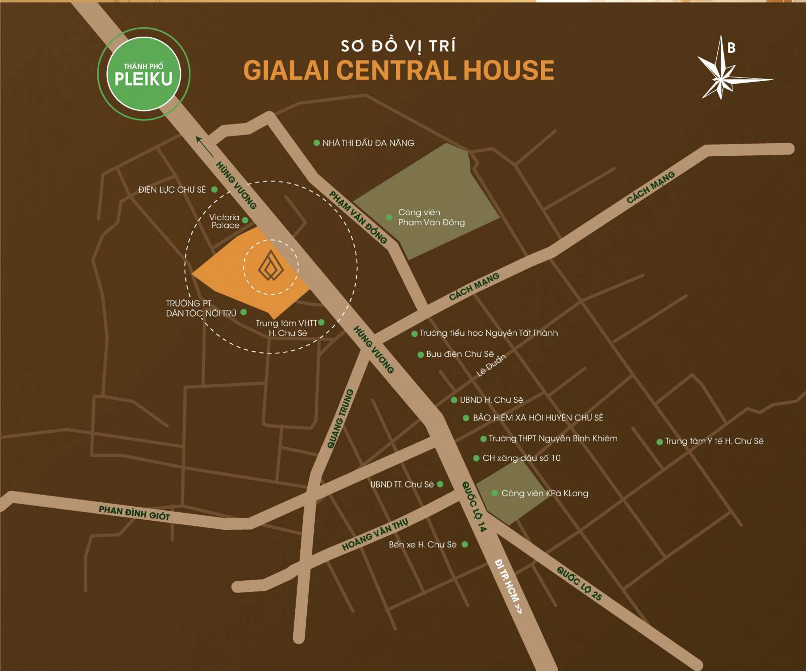 Gia Lai Central House - Khu đô thị mới đáng sống tại Chư Sê