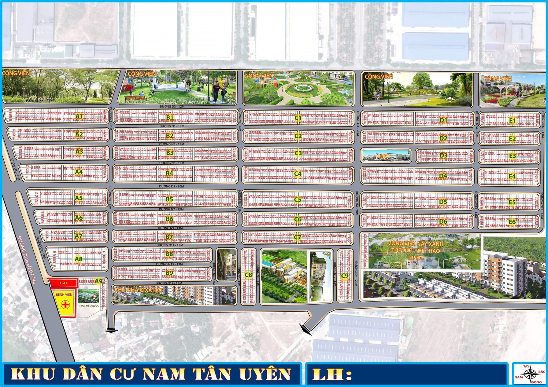 Khu dân cư Nam Tân Uyên: Thông tin dự án Núi Hồng Tân Uyên