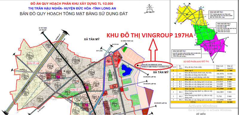 Dự án 200ha Vingroup - Khu Đô Thị Mới Hậu Nghĩa