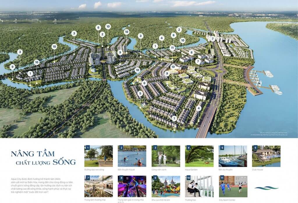 Tiện cích của dự án The Suite Aqua City Đồng Nai